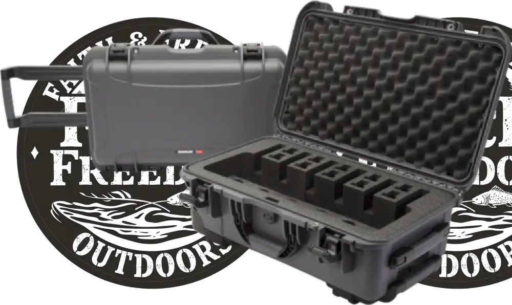 Nanuk (plasticase Inc) 935 6 Up Pistol Case with Foam Graphite Polyethylene - 935-6up7