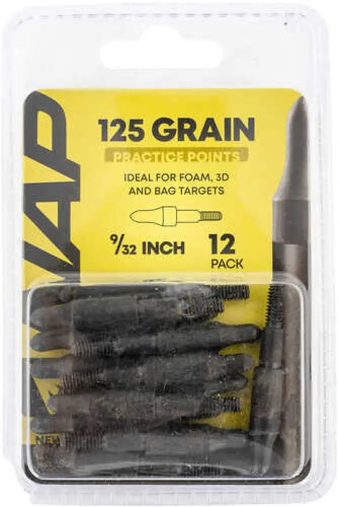 Nap Nap-60-p3dp-932x 3d Practice Points Field Tips Fixed 125 Grain Black - Nap-60-p3dp-932x