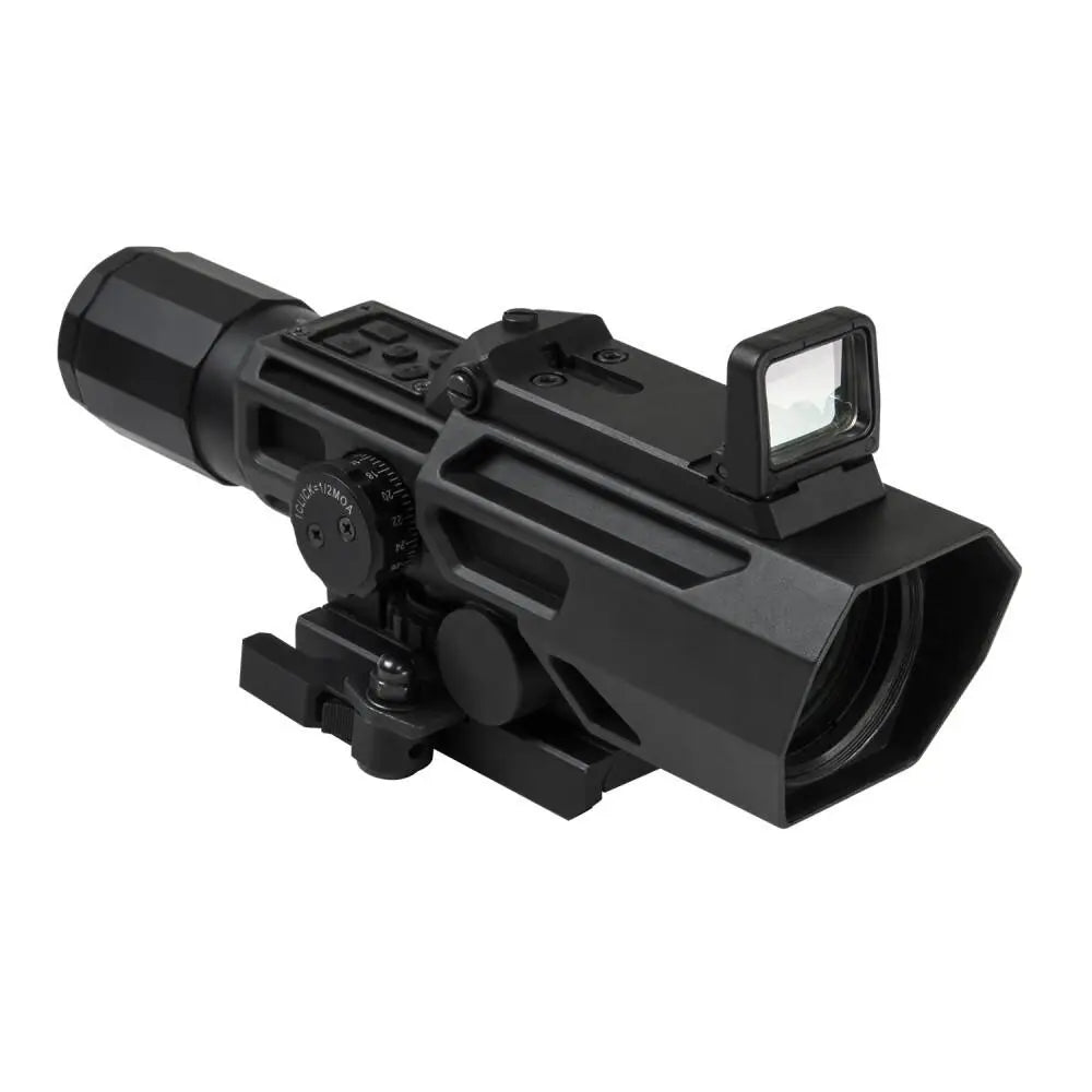 Ncstar Centerfire Scopes Ncstar Vsm Ado Dual Optic 3-9x42mm P4 Sniper Rifle Scope with Integrated Fold-down Red Dot