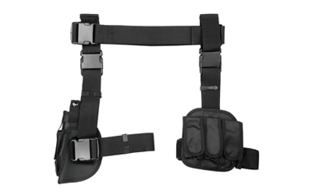 NCSTAR DROP LEG HOLSTER MAG HLDR Black Buy At Faith And Freedom Outdoors - Triple Pouch