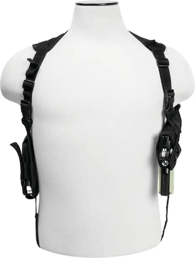 Ncstar Gun Holsters Vism by Ambi Horizontal Shoulder Holster/double Mag Holder/black Buy at Faith and Freedom Outdoors
