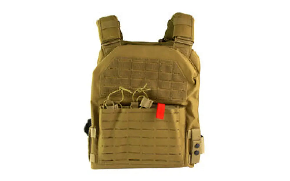 Ncstar Lsr Plate Carrier 2xl Tan Buy at Faith and Freedom Outdoors - Load Bearing Equipment - Body Armor Carrier