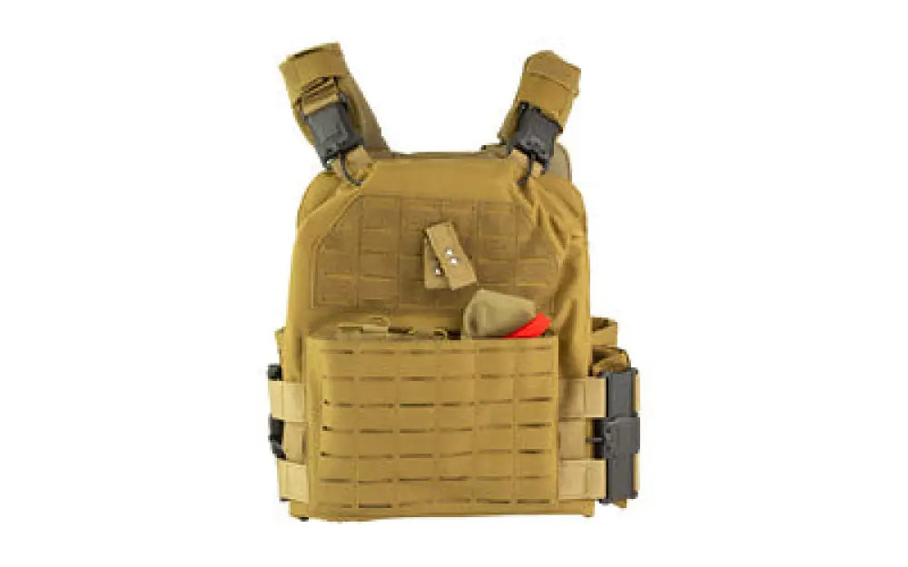 Ncstar Qr Lc Plate Carrier 2xl Tan Buy at Faith and Freedom Outdoors - Load Bearing Equipment - Body Armor Carrier