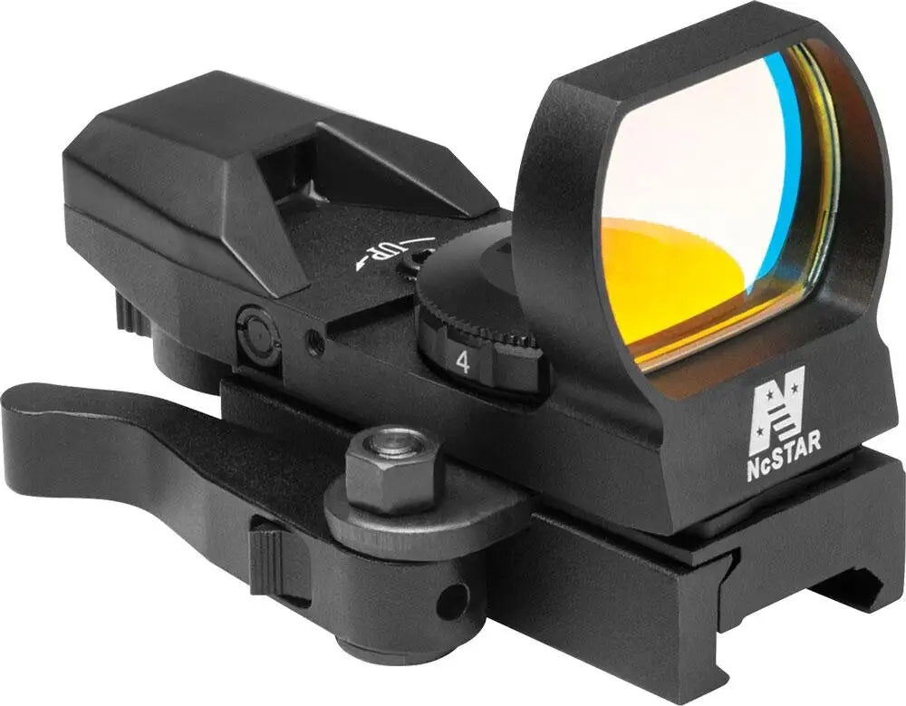 Ncstar Reflex Ncstar Green Four Reticle - Qr Mount - Black Buy at Faith and Freedom Outdoors
