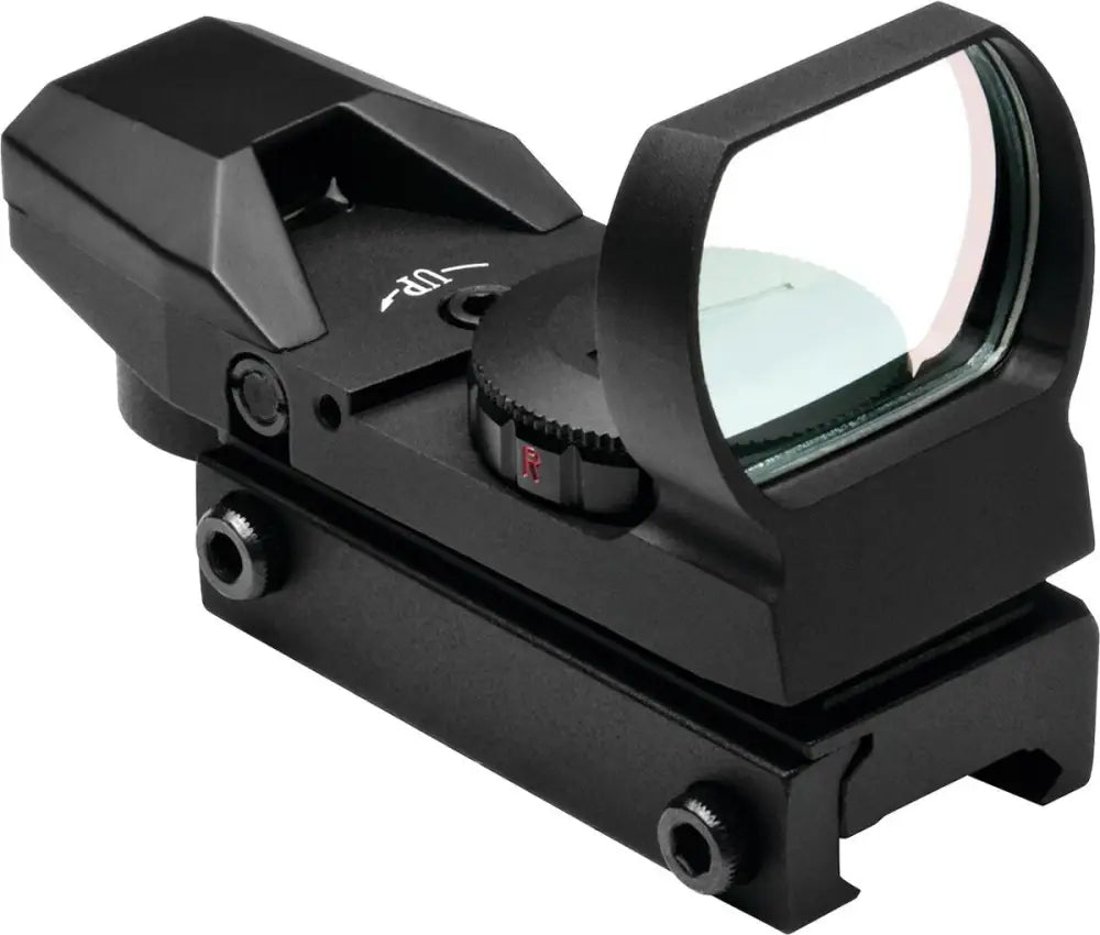 Ncstar Reflex Ncstar Red & Green Sight with 4 Reticles and Qr Mount - Black Buy at Faith and Freedom Outdoors