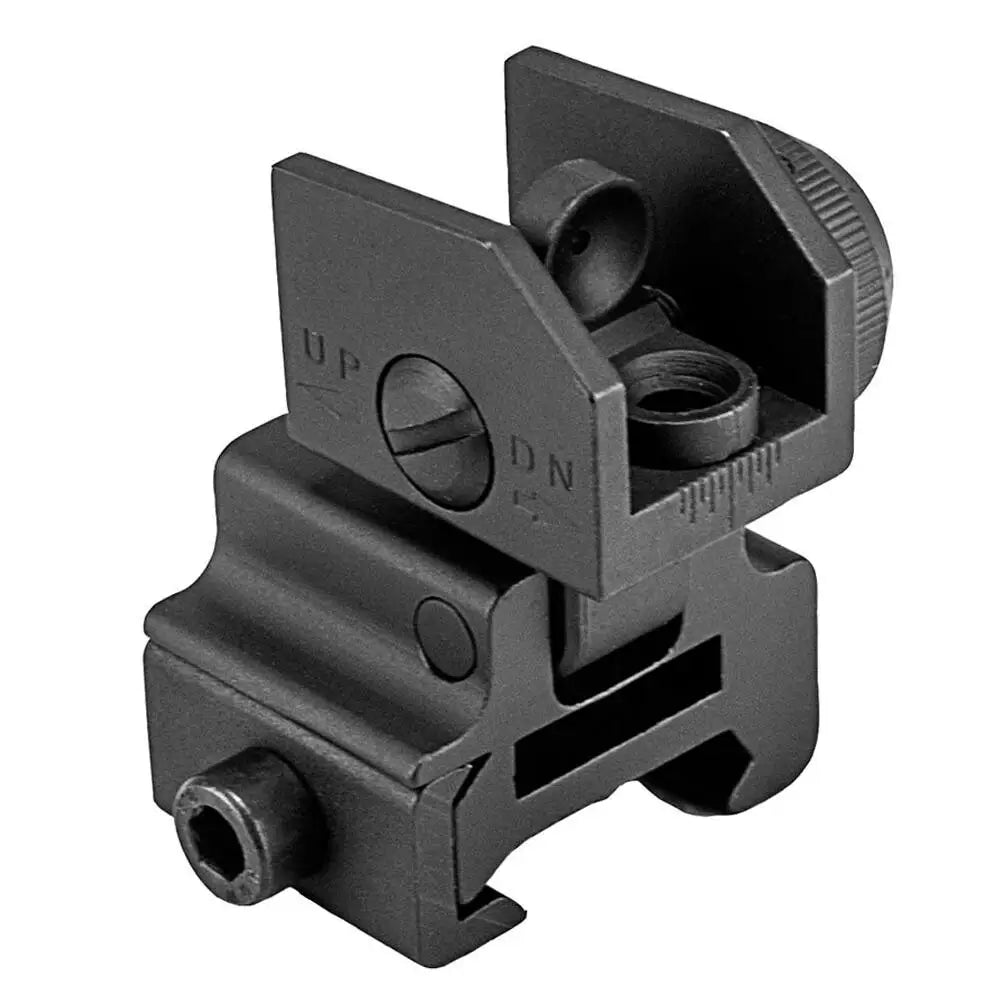 Ncstar Rifle Sights Ar15 Flip Up Rear Sight Buy at Faith and Freedom Outdoors