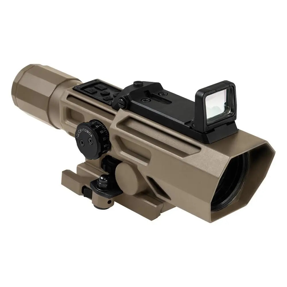 Ncstar Tube Ncstar Vsm Ado Dual Optic 3-9x42mm P4 Sniper Rifle Scope with Integrated Fold-down Red Dot - Tan Buy
