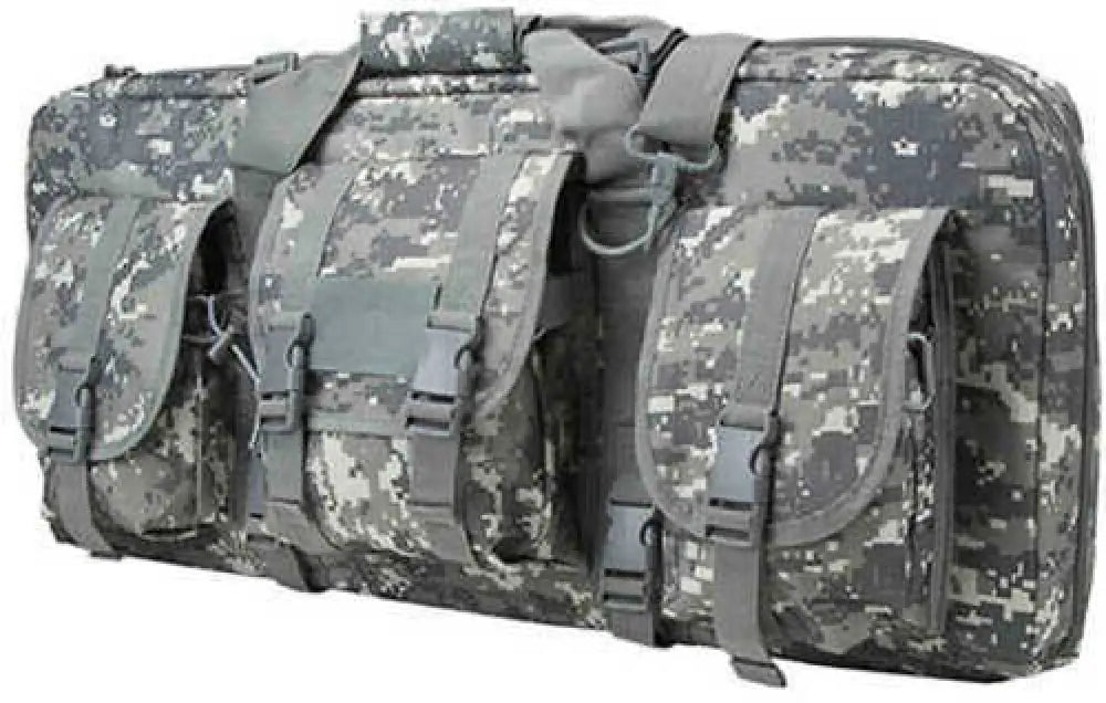 Ncstar Vism Deluxe Tactical Pistol Gun Case with 3 Accessory Pockets (28’’l x 13’’h) in Digital Camouflage