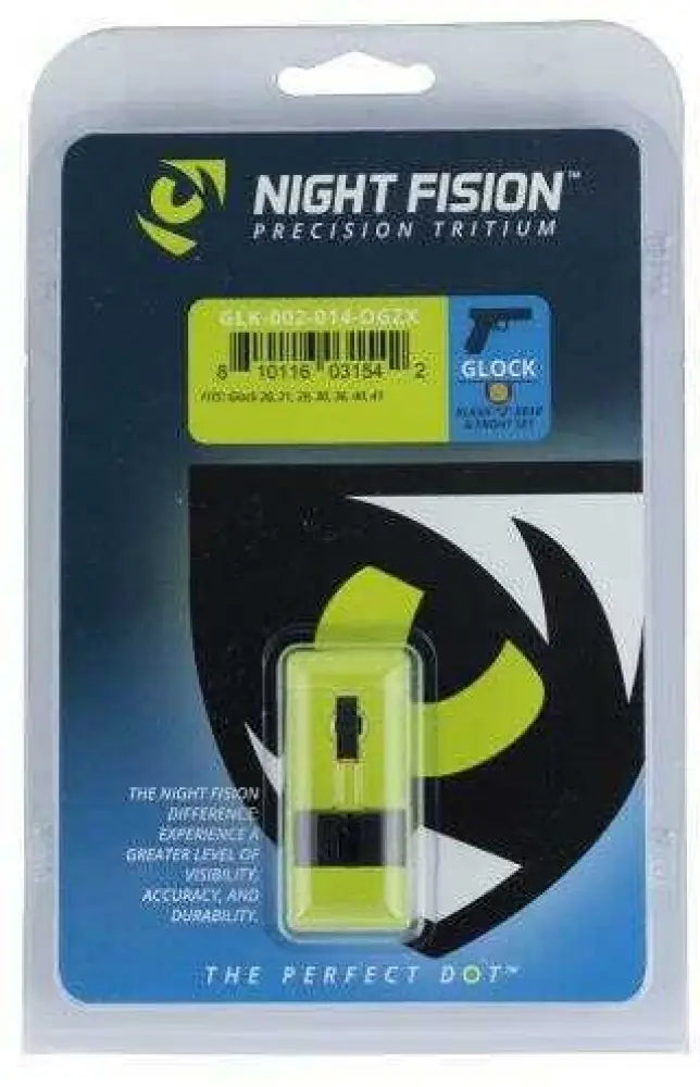 Night Fision Glk002014ogz Sight Set Square Front/u-notch Rear for Glock 20