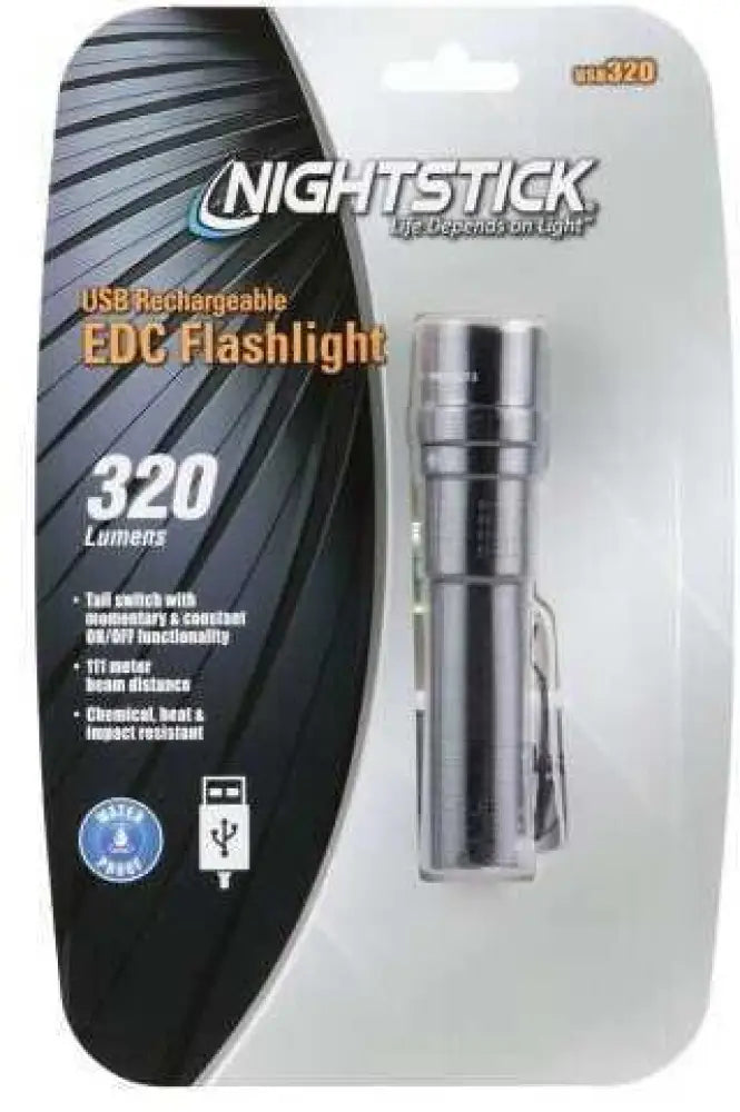 Nightstick Mini-tac Usb Rechargeable 320l Black - Usb-320