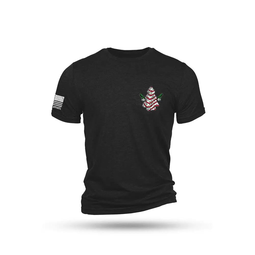 Nine Line Apparel Short Sleeve Shirts Cake Tree Triblend Shirt Black m Buy at Faith and Freedom Outdoors