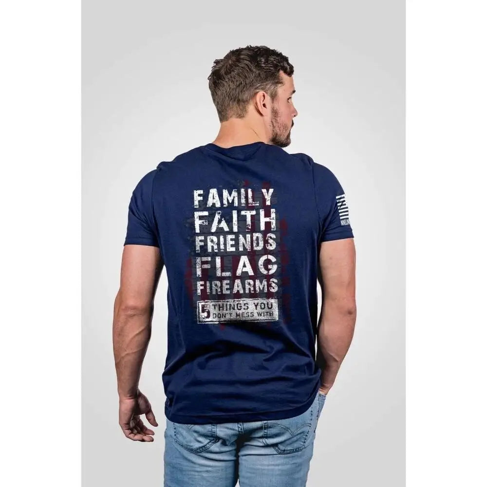 Nine Line Apparel Short Sleeve Shirts|clothing & Footwear 5 Things Shirt Midnight Navy s Buy at Faith and Freedom