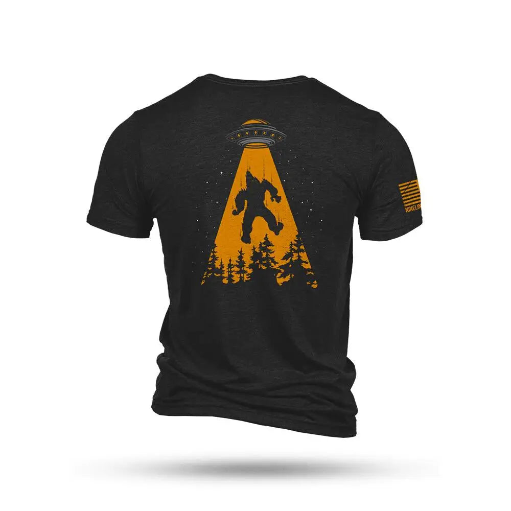 Nine Line Apparel Short Sleeve Shirts Ufo Squatch Triblend T-shirt Black m Buy at Faith and Freedom Outdoors