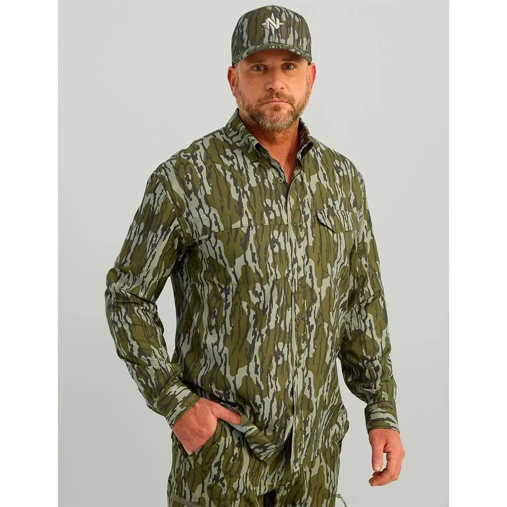 Nomad Long Sleeve Shirts Ambush Camo Shirt Mossy Oak Bottomland Xl Buy at Faith and Freedom Outdoors