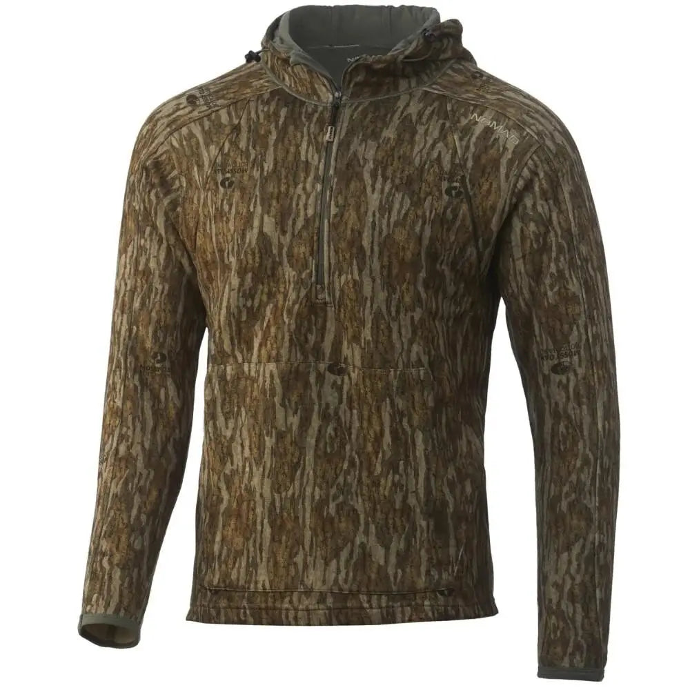 Nomad Long Sleeve Shirts Durawool Camo Pullover Mossy Oak Bottomland m Buy at Faith and Freedom Outdoors