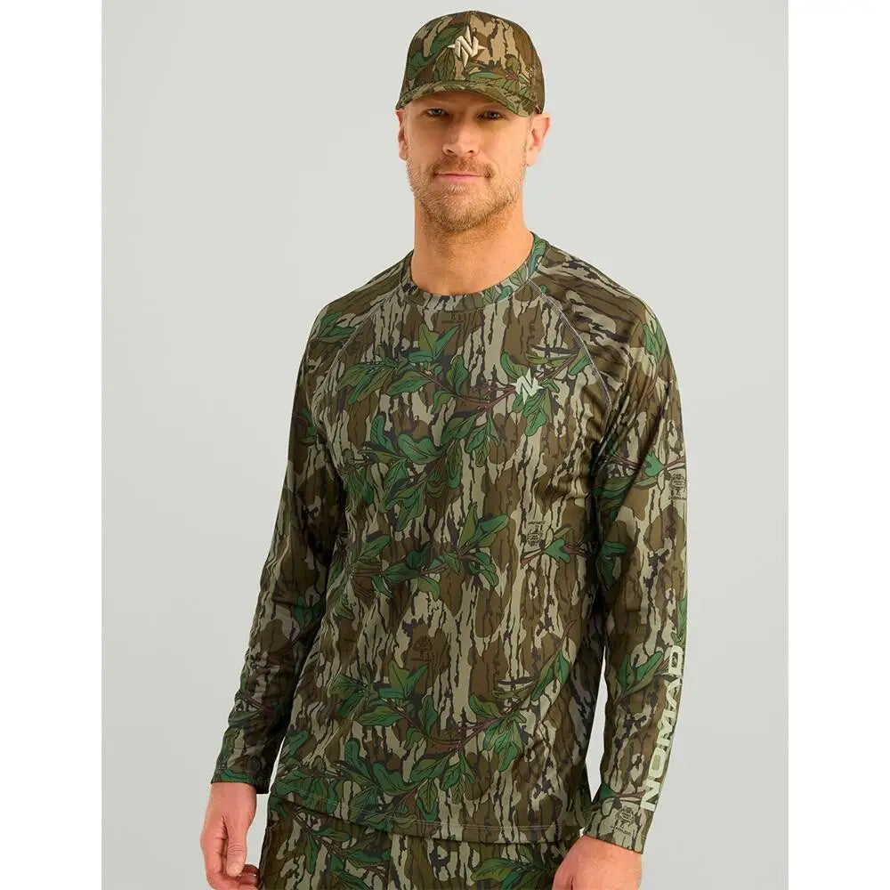 Nomad Long Sleeve Shirts Mirage Camo Crew Shirt Mossy Oak Greenleaf m Buy at Faith and Freedom Outdoors