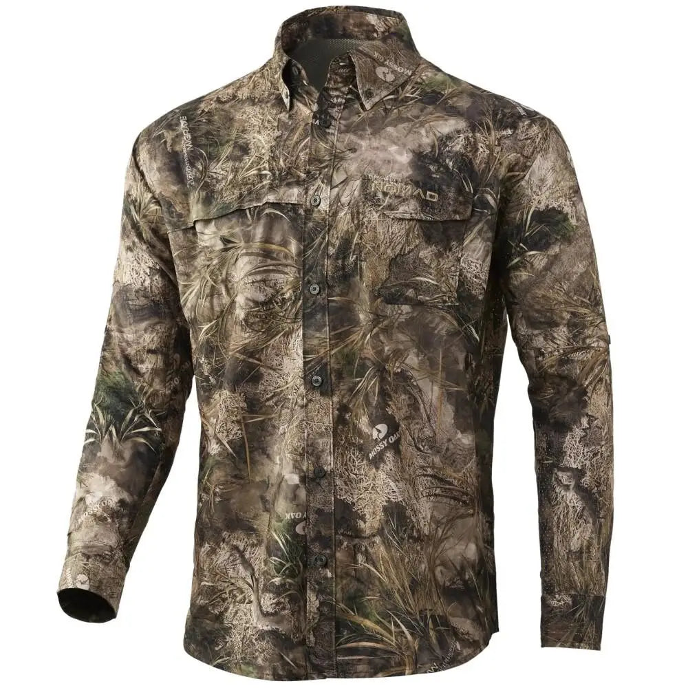 Nomad Long Sleeve Shirts Stretch-lite Shirt Mossy Oak Migrate m Buy at Faith and Freedom Outdoors