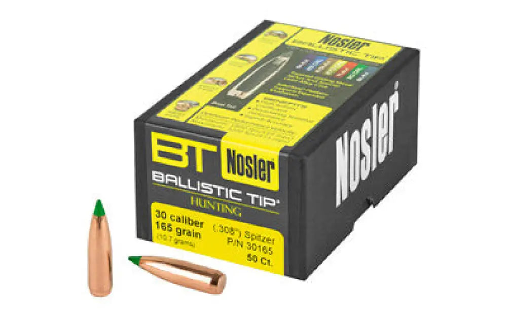 Nosler 30 Cal 165gr 50ct Buy at Faith and Freedom Outdoors - Bullets - Ballistic Tip