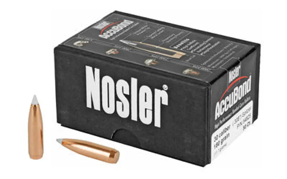 Nosler 30 Cal 180gr Accubond 50ct Buy at Faith and Freedom Outdoors - Bullets - Accubond