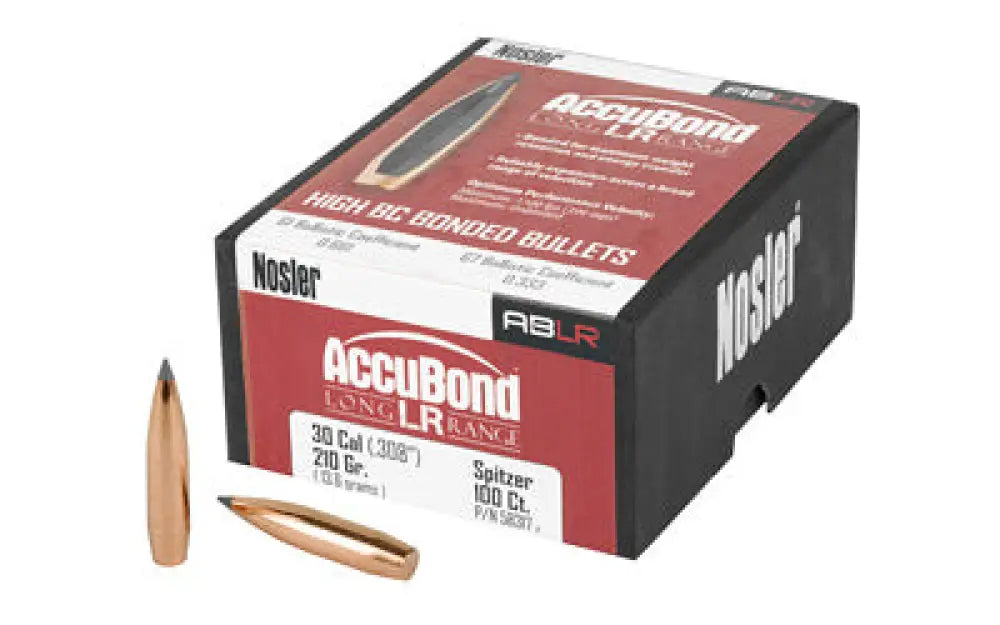 Nosler Ablr 30 Cal 210gr Sp 100ct Buy at Faith and Freedom Outdoors - Bullets - Accubond