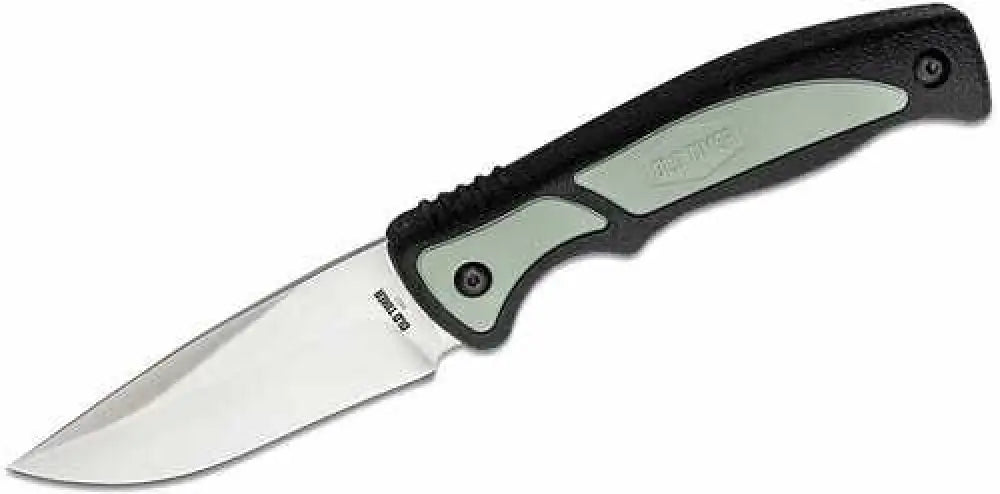 Old Timer 1137135 Trail Boss 3.70’’ Fixed Drop Point Plain Stainless Steel Blade 5.25’’ Tpe Handle Includes Sheath
