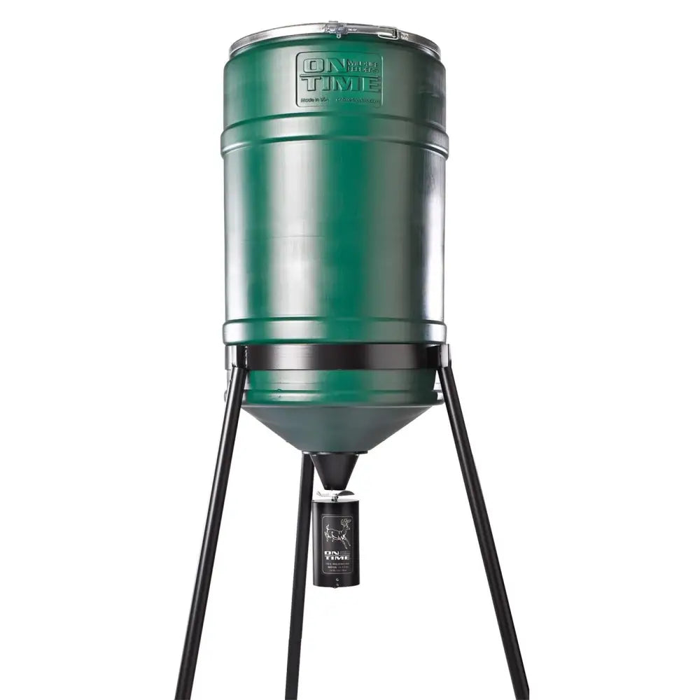 On Time Wildlife Feeders Lifetime Feeder with 200 Lb Tripod Hanger Buy at Faith and Freedom Outdoors