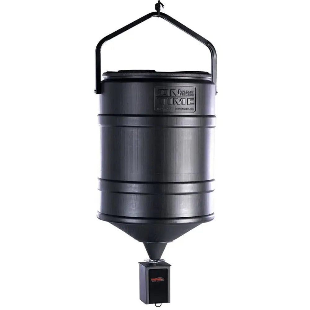 On Time Wildlife Feeders Tomahawk Vl 25-gallon Hanging Feeder Buy at Faith and Freedom Outdoors