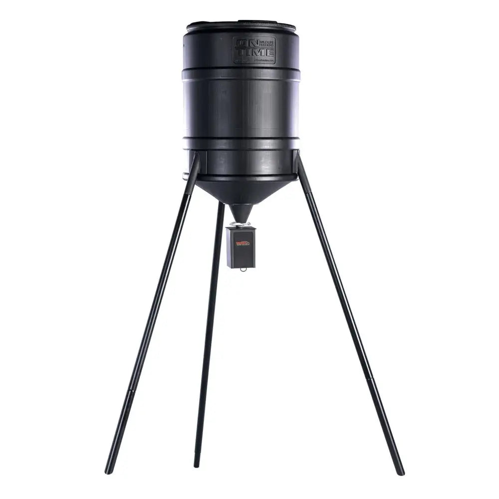 On Time Wildlife Feeders Tomahawk Vl 25-gallon Tripod Feeder Buy at Faith and Freedom Outdoors