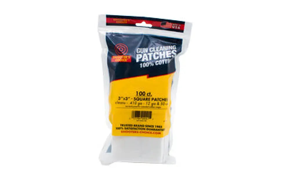 Otis 3’’ Sq Cleaning Patches 100ct Buy at Faith and Freedom Outdoors - Cleaning Hardware & Components - Patch