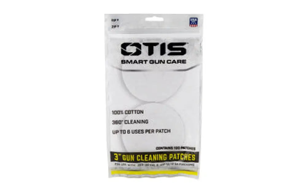 Otis All Cal Cleaningg Patches (100) Buy at Faith and Freedom Outdoors - Cleaning Hardware & Components - Patch