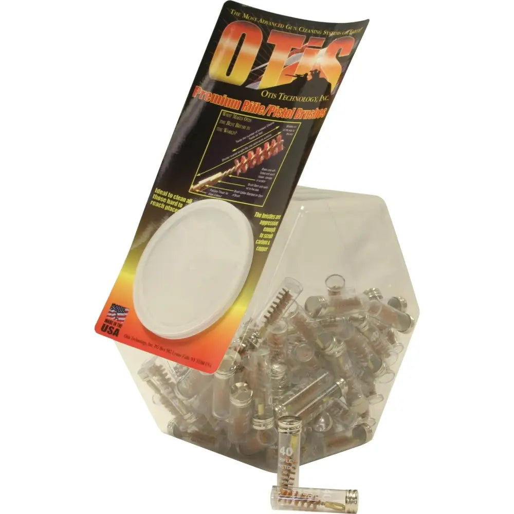Otis Products Shooting|shooting Pop Canister of Rifle/pistol Brushes 40 Cal - 100 Ct Buy at Faith and Freedom Outdoors