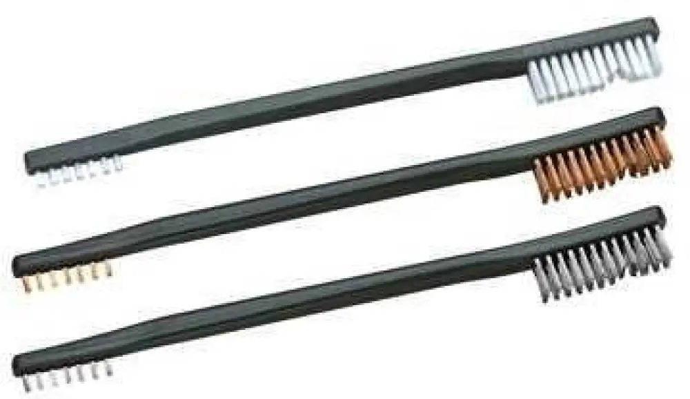 Otis Technologies Variety Pack Ap Brushes(nylon/bronze/stainless Steel) Fg-316-3