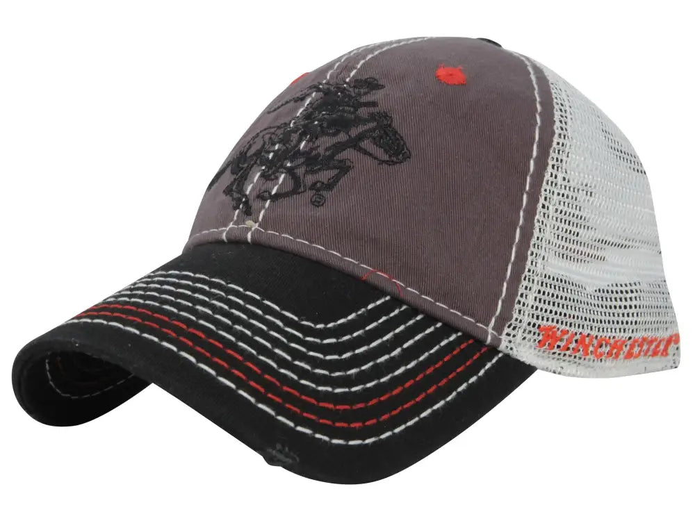 Outdoor Cap Company Caps Hats & Beanies|hats Grey/black Mesh Back with Winchester Logo Flat Stitched Buy at Faith