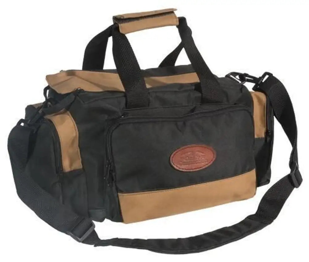 Outdoor Connection Range Bags the Deluxe Bag - Black/tan Buy at Faith and Freedom Outdoors