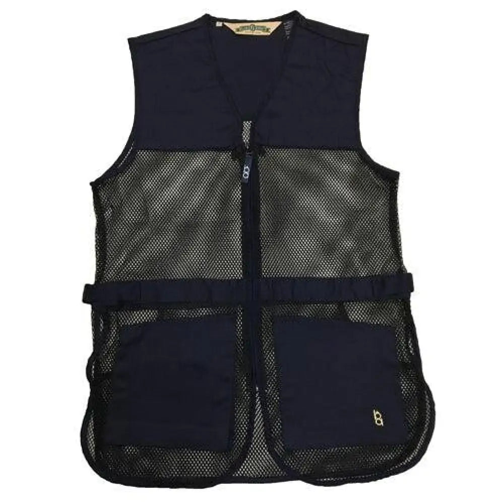 Outdoor Connection Shooting Vests Bob Allen Full Mesh Dual Pad Vest Navy Blue l Buy at Faith and Freedom Outdoors