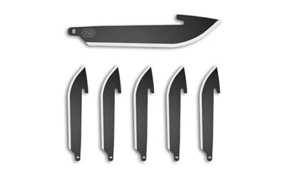 Outdoor Edge Drop-pt 2.5’’ Blade 6pk Black Buy at Faith and Freedom Outdoors - Tools - Knife