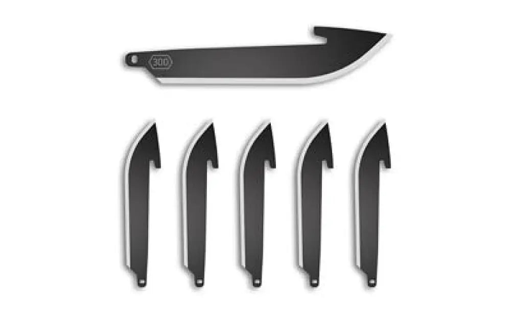 Outdoor Edge Drop-pt 3’’ Blade 6pk Black Buy at Faith and Freedom Outdoors - Tools - Knife