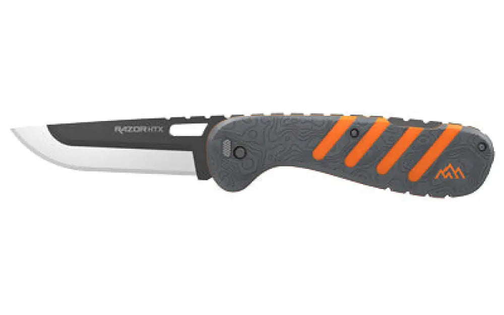 Outdoor Edge Razor Htx 3’’ Fldr Gry/org/bk Buy at Faith and Freedom Outdoors - Folding Knives - Knife