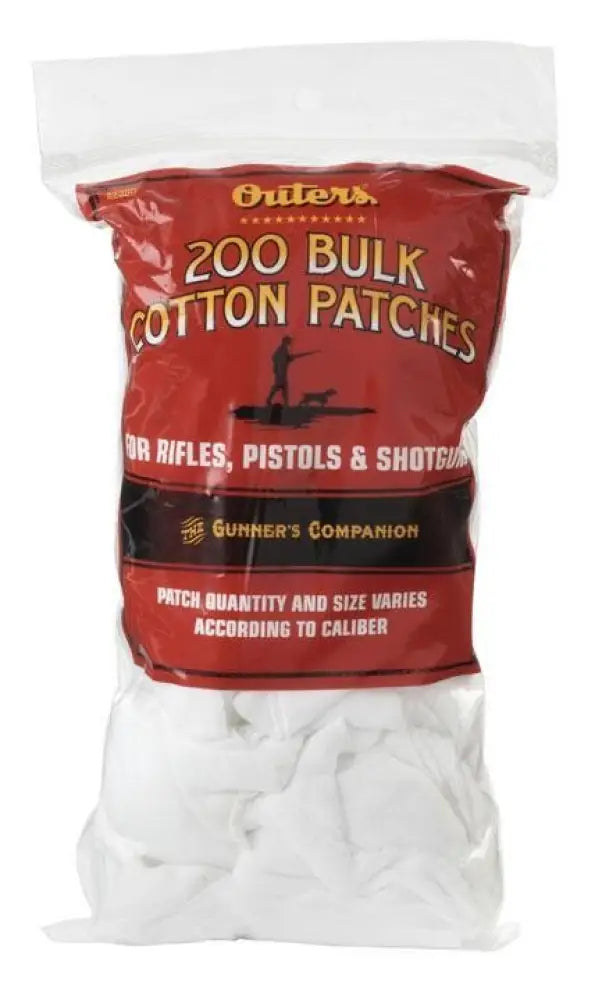 Outers Gun Cleaning Jags Patch Holders & Patches Bulk All Sizes 200/ct Buy at Faith and Freedom Outdoors