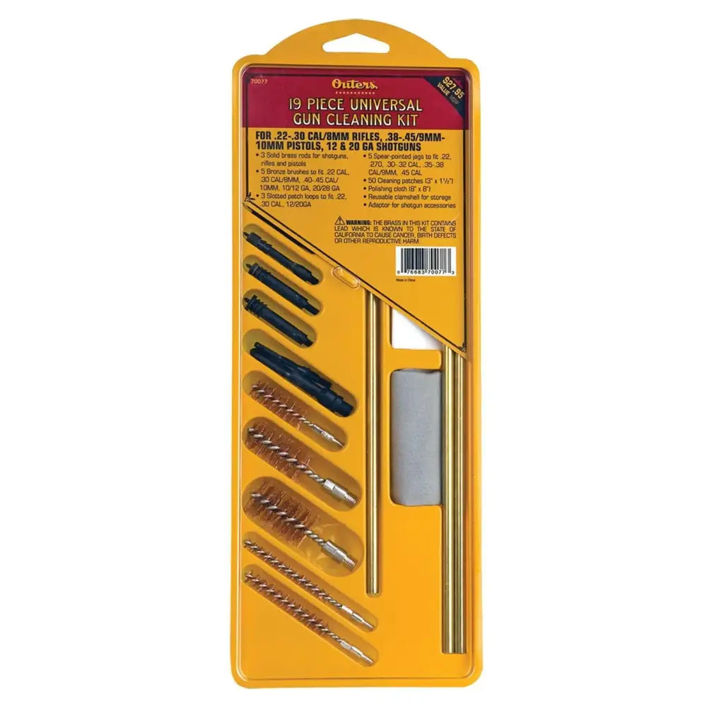 Outers Gun Cleaning Kits 19 Piece Universal Kit Buy at Faith and Freedom Outdoors