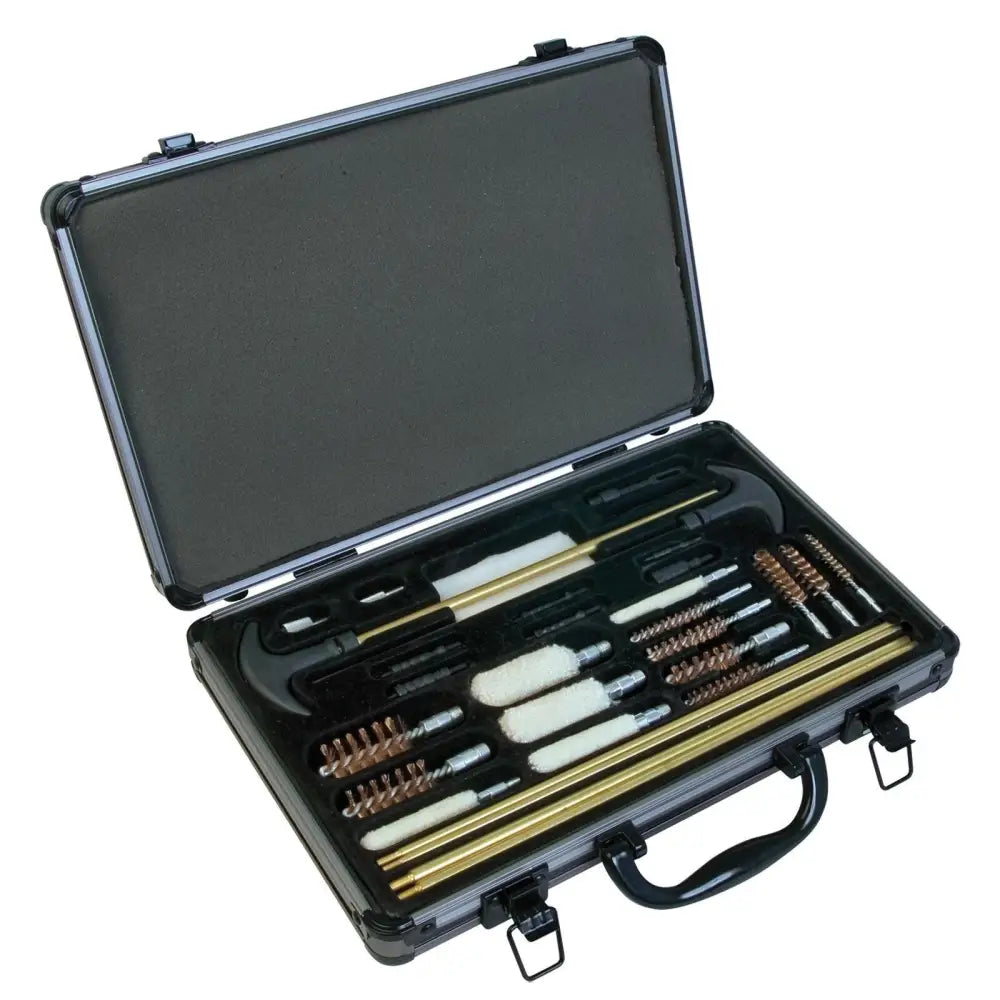 Outers Gun Cleaning Kits 32 Piece Universal Aluminum Care Case Buy at Faith and Freedom Outdoors