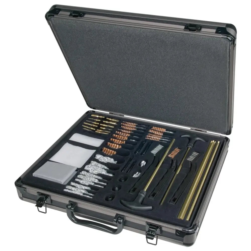 Outers Gun Cleaning Kits 62 Piece Universal Aluminum Care Case Buy at Faith and Freedom Outdoors
