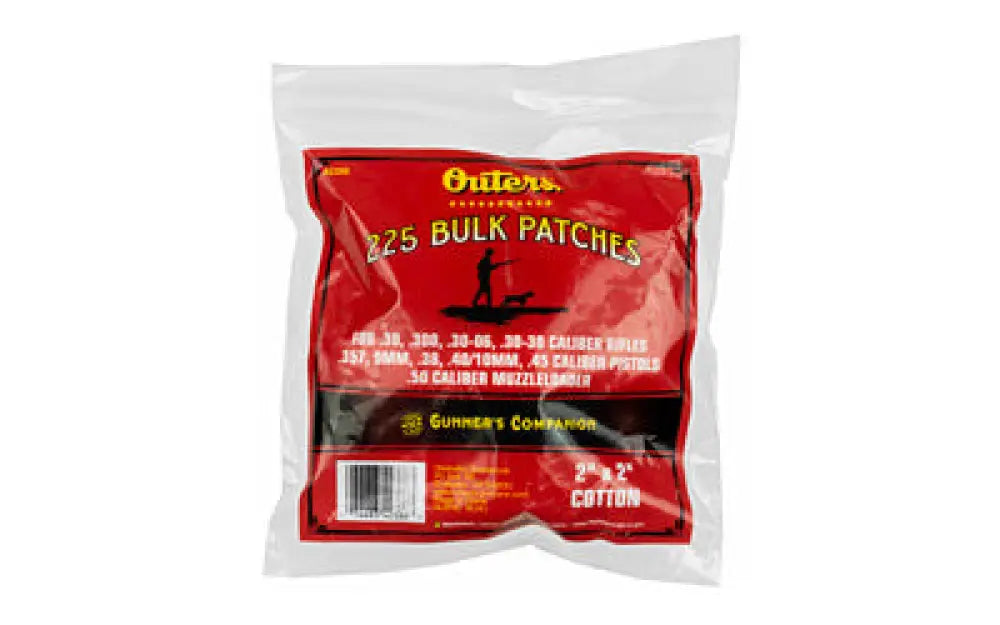 Outers Patches 30-50 Cal 225ct Buy at Faith and Freedom Outdoors - Cleaning Hardware & Components - Patch