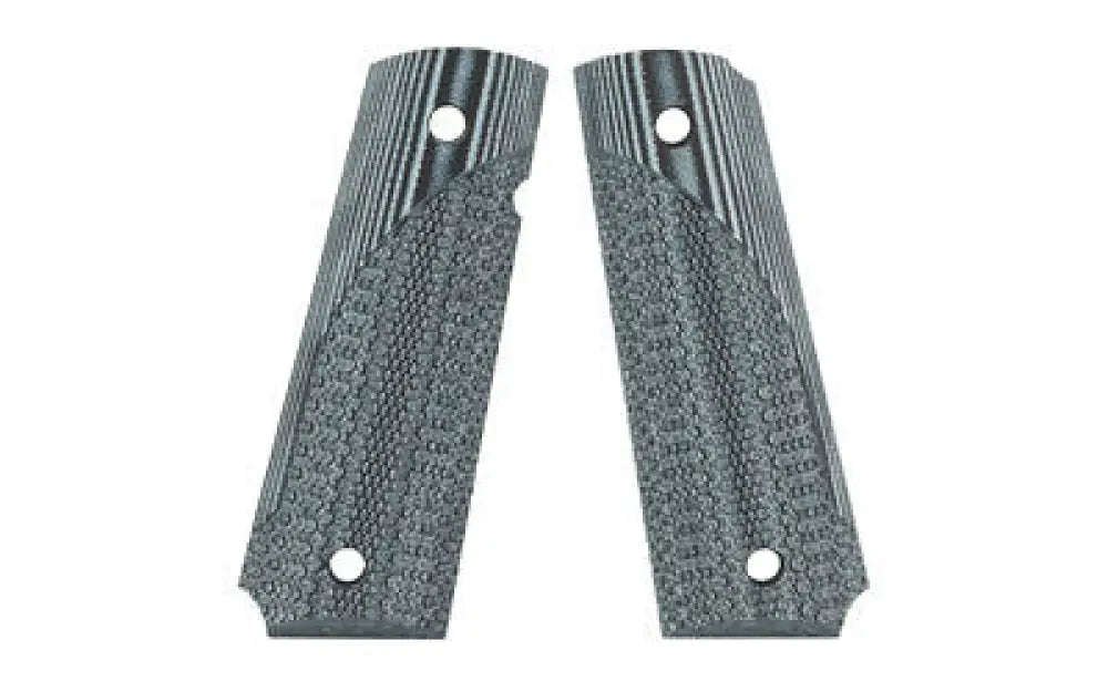 Pachmayr G10 Tac Grip 1911 Gry/black Chkd Buy at Faith and Freedom Outdoors - Grips - Panel