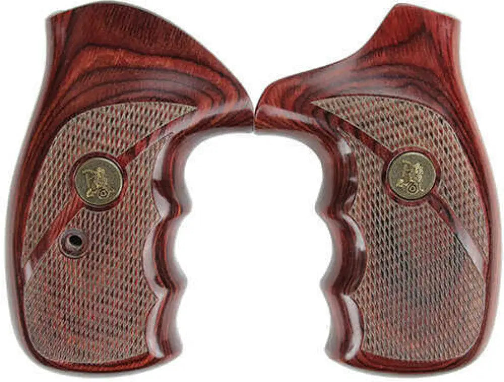 Pachmayr Renegade Wood Laminate Revolver Grips Smith & Wesson n Frame Rosewood Checkered Md: 63040