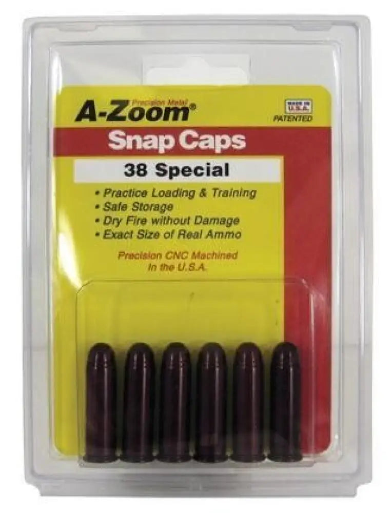 Pachmayr/tacstar Division Dummy Rounds|snap Caps & Rounds A-zoom Metal Snap.38 Special 6/ct Buy at Faith and Freedom