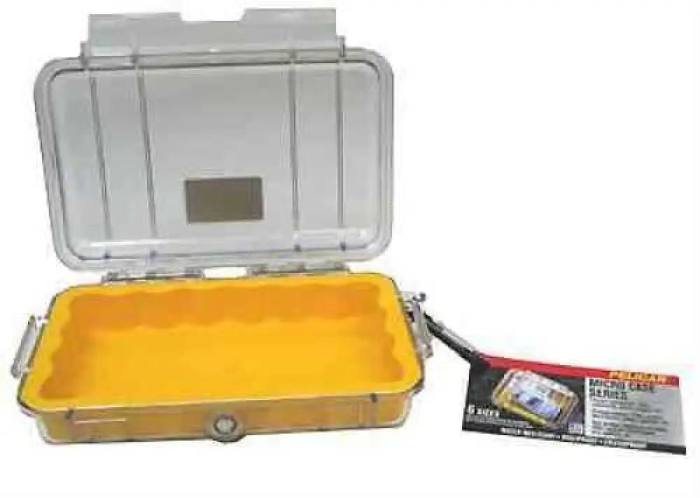 Pelican Micro Case with Clear Top 1040 Yellow 1040-027-100