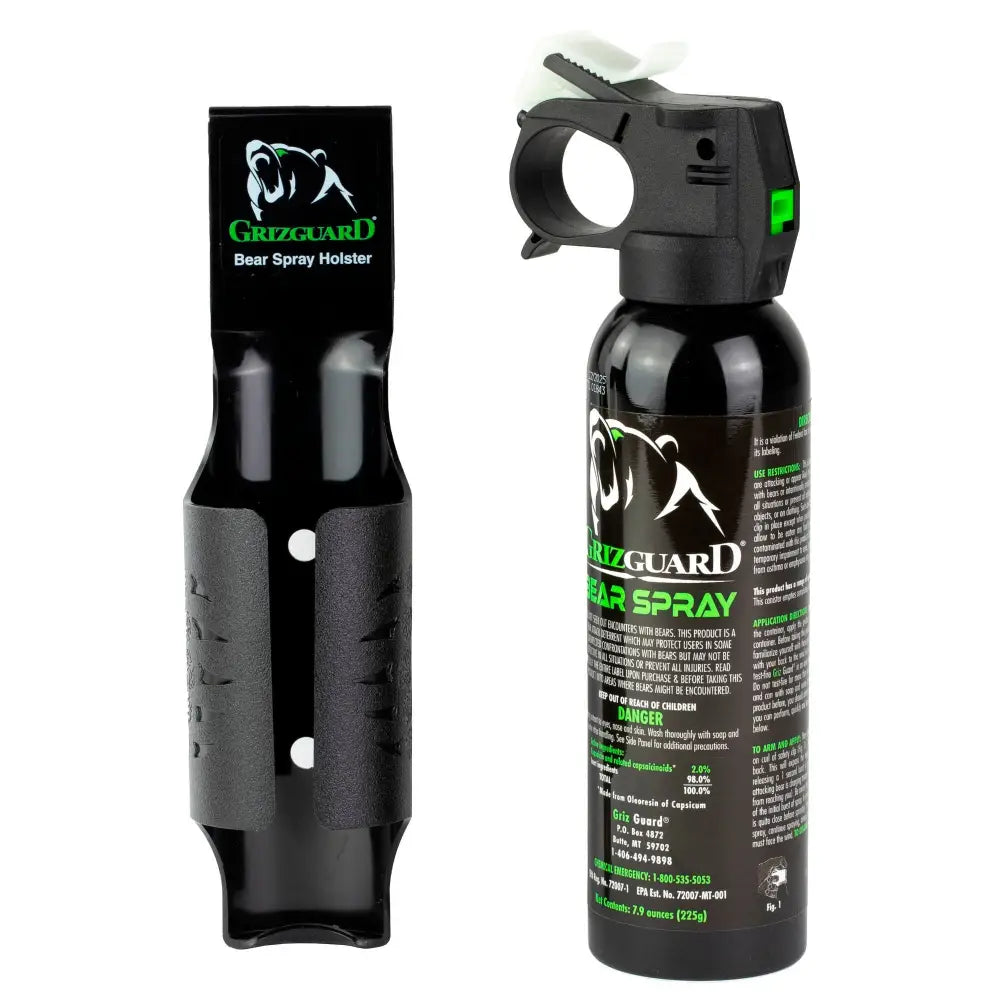 Personal Security Products Bear Safety Gear|pepper Spray Griz Guard with Holster 7.9 Oz Shrink Wrap Retail Packaging