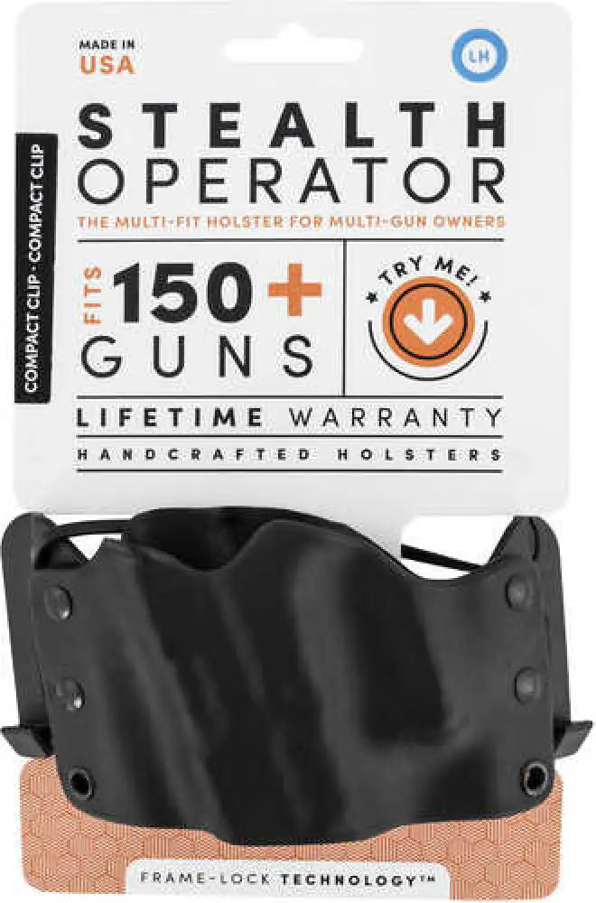 Phalanx Compact Clip Holster Black Polymer Owb Left Hand - H60180