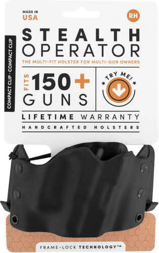 Phalanx Compact Clip Holster Black Polymer Owb Right Hand - H60221